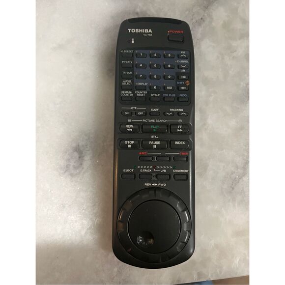 Toshiba VC-758 Remote Control Genuine OEM VCR VHS Player Tested Works FAST SH - Picture 9 of 9